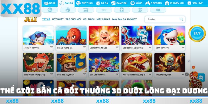 Thế giới bắn cá đổi thưởng 3D dưới lòng đại dương