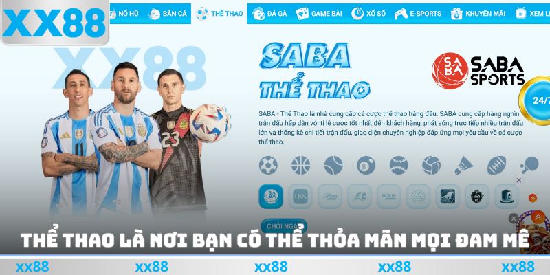 Thể thao là nơi bạn có thể thỏa mãn mọi đam mê
